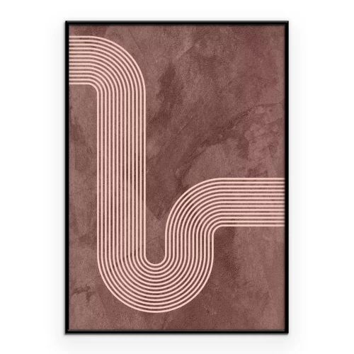 Poster Geometrische Linien auf Betonhintergrund