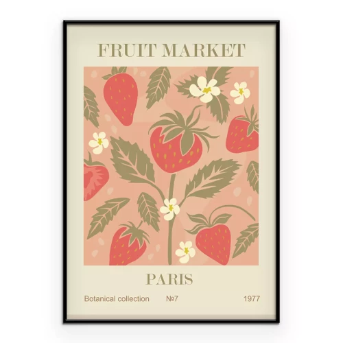 Poster Saftige Erdbeeren