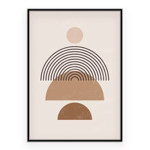 Poster Abstrakte geometrische Komposition