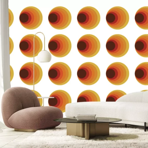 Sticker Abstracte vormen in retrostijl