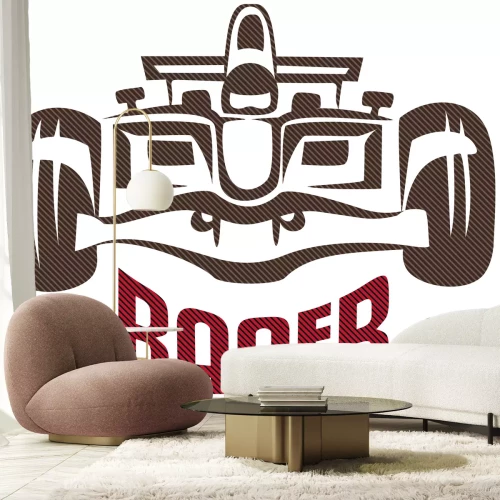 Sticker Formule 1-achtige raceauto