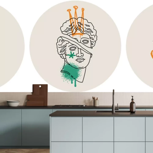 Sticker Straatkunst graffiti sculptuur