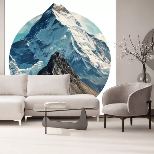 Sticker Uitzicht op de bergtop van de Mount Everest.