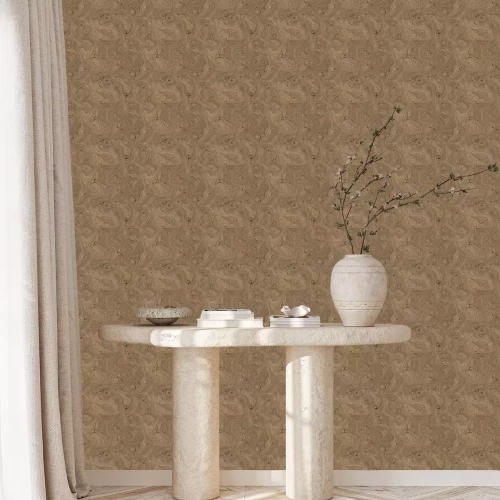 Behang Subtiel houtnerfpatroon