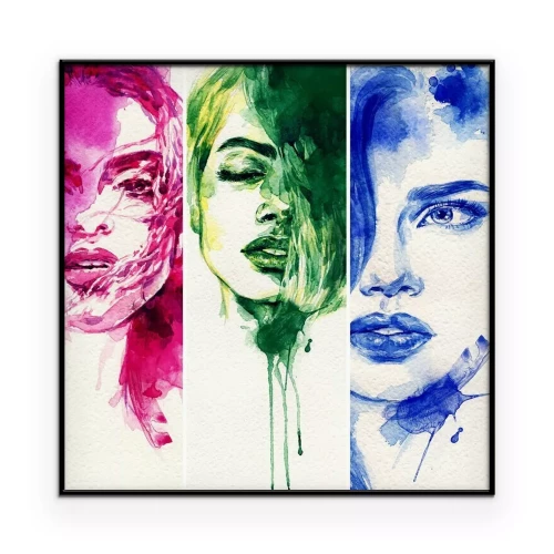 Poster Meisjesachtige gezichten