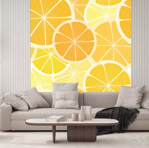 Sticker Citrus naadloze achtergrond