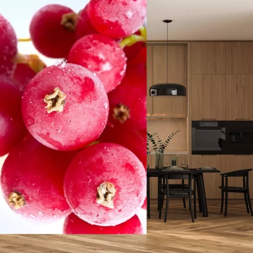 Sticker fruit in het ijs.