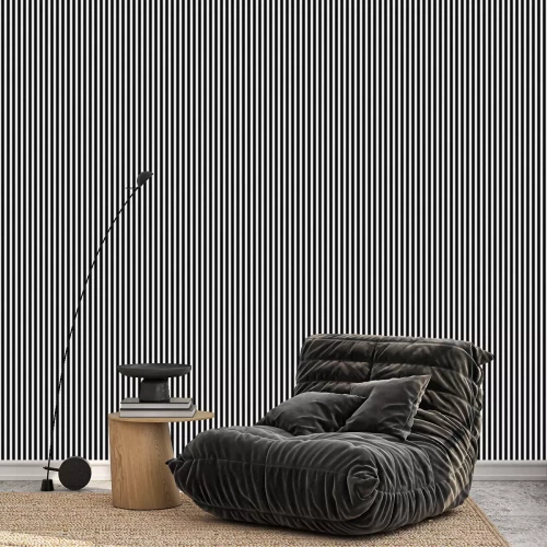 Behang Monochrome strepen