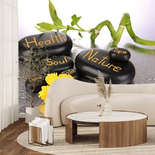 Sticker Spa stenen close-up