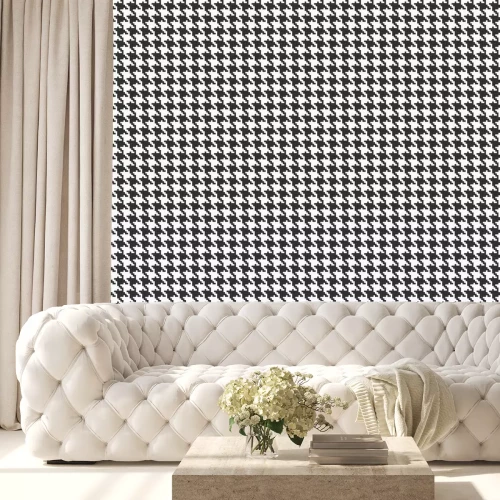 Behang Naadloze Patroon van Houndstooth