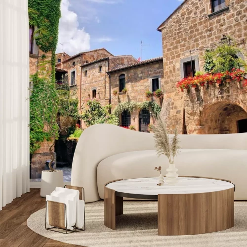 Fotobehang Charmante stenen huizen in Italië