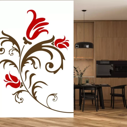 Sticker Bloem in de vorm van een ornament