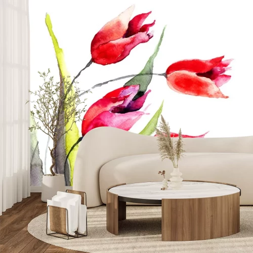 Sticker Tulpen bloemen