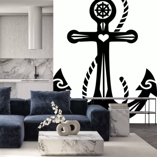 Sticker Anker Steuerrad - Symbool Hoffnung & Glaube