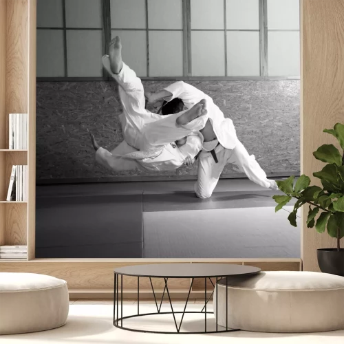 Fotobehang Sportieve judo show