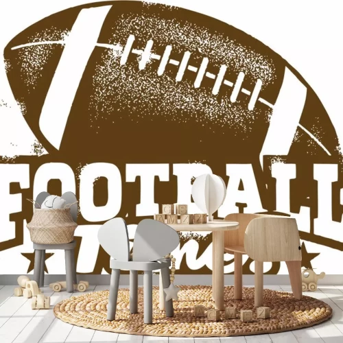 Sticker Amerikaanse voetbalbal met de inschrijving