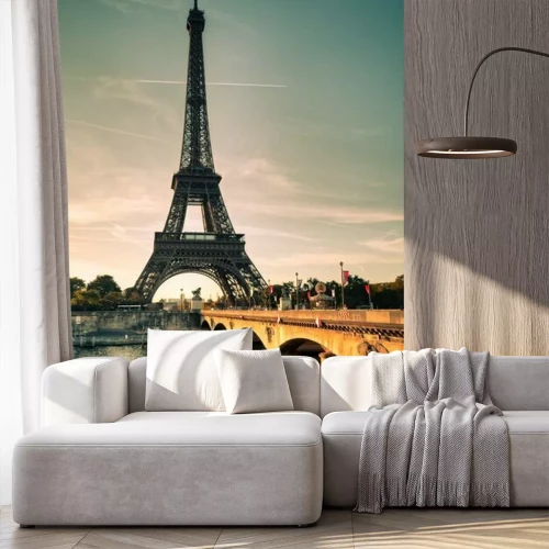 Fotobehang Architectuur op de achtergrond van de prachtige hemel