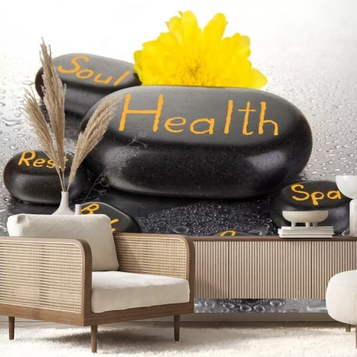 Sticker Spa stenen close-up