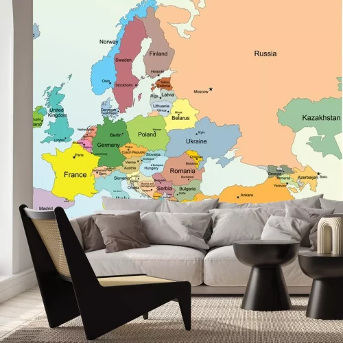 Sticker Europees Kaart.