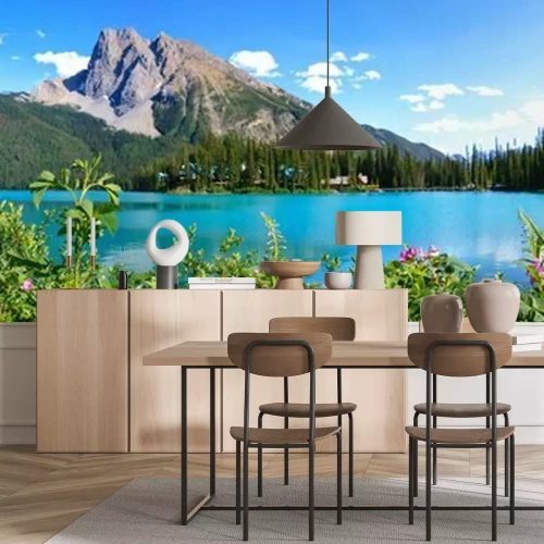 Fotobehang Panorama van Canadese bergen