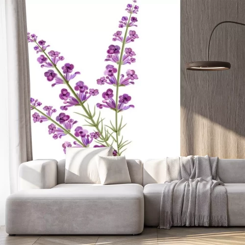 Sticker Lavendelbloem in drie takjes
