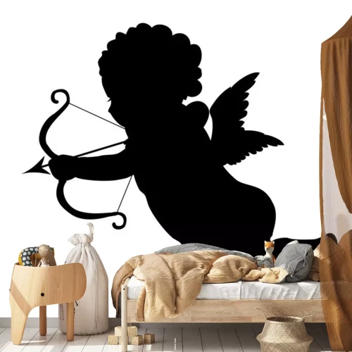 Sticker Engeltje met een boog Cupido