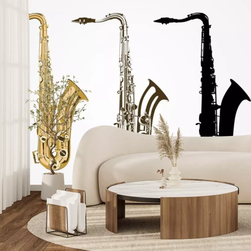 Sticker Klassieke saxofoon vector