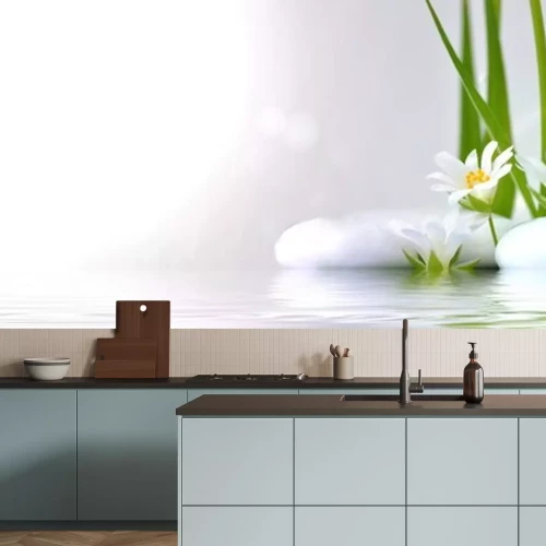 Sticker Bloemen op de wal