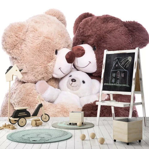 Sticker Knuffelen teddyberen van verschillende kleuren