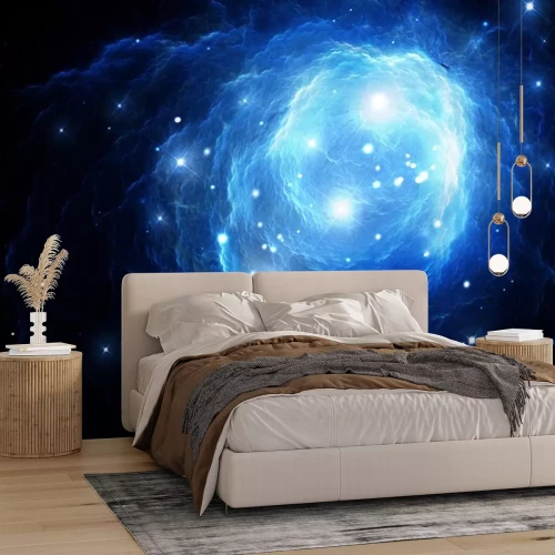 Sticker Rond sterrenstelsel met stippen van sterren