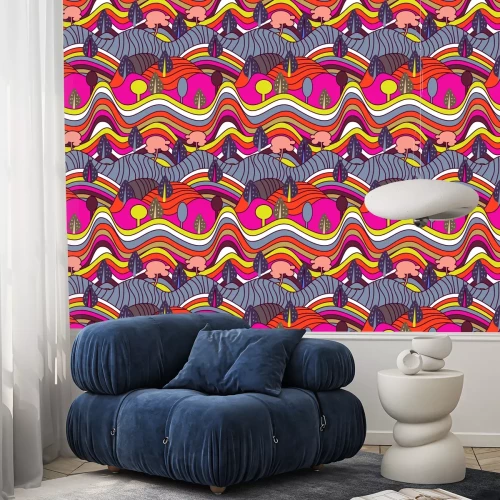 Behang naadloze vector patroon