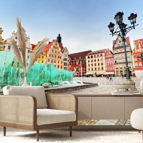 Fotobehang Wroclaw, Polen.