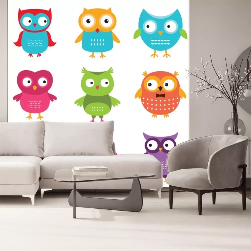 Sticker Uilen voor kinderen in verschillende kleuren