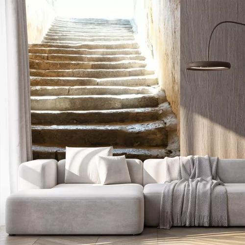 Fotobehang Stappen om het licht