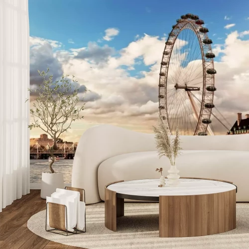 Fotobehang Het stedelijke landschap van Londen aan de Theems