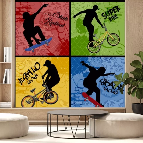 Sticker Fiets versus de Vleet