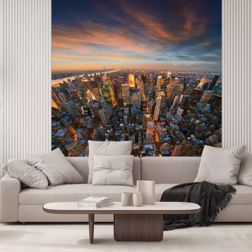 Fotobehang Breed uitzicht op New York City