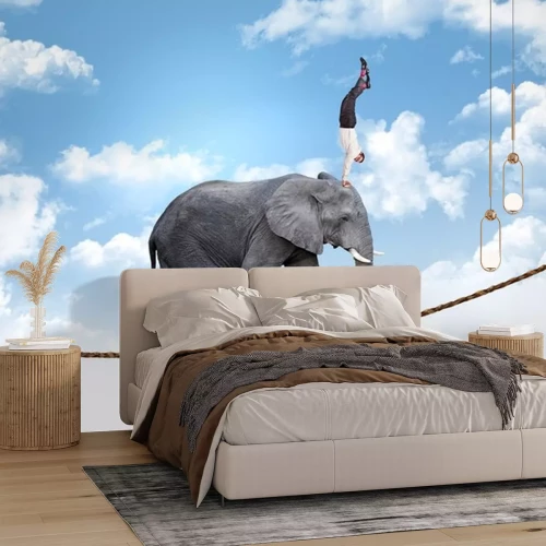 Sticker zakelijke acrobat