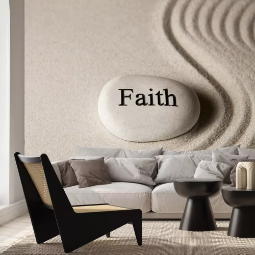 Sticker Geloof steen