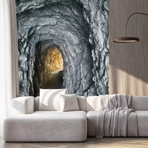 Fotobehang Rotstunnel