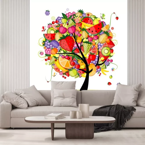 Sticker Energie fruit boom voor uw ontwerp