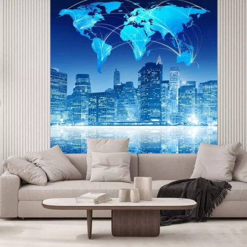 Fotobehang Presentatie van wereldwijde communicatie