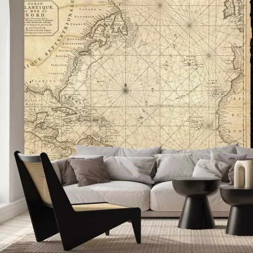 Fotobehang Vintage kaart van Oost-Indië