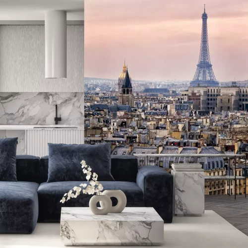 Fotobehang Panorama met Parijs