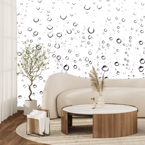 Sticker Geel Regendruppels