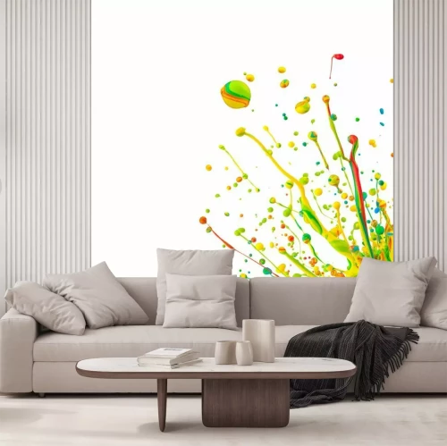 Fotobehang Spattende verf