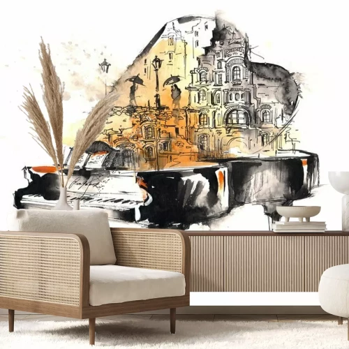 Sticker Vleugelpiano