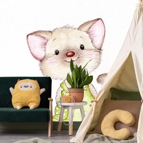 Sticker Katje in tuinbroek