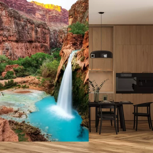 Fotobehang Waterval in de Grand Canyon