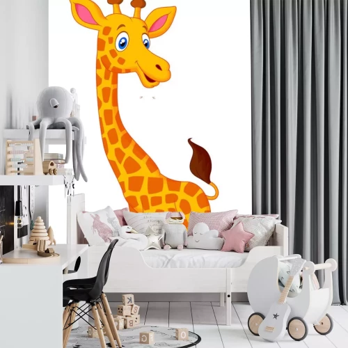 Sticker Een leuke tekenfilm giraf voor kinderen